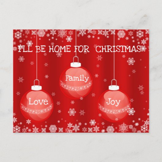 Belle carte postale de Noël Expressions (Devant)