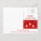 Belle carte postale de Noël Expressions (Dos)