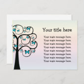 Belle carte postale de papillon (Devant / Derrière)