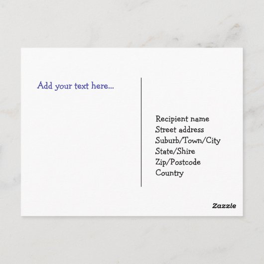 Belle carte postale de papillon (Dos)