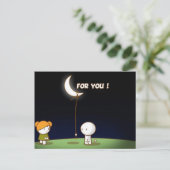 Belle carte postale de Valentine pour vous (Debout devant)