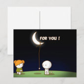 Belle carte postale de Valentine pour vous (Devant / Derrière)
