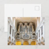 Belle carte postale d'orgue à tuyaux (Devant / Derrière)
