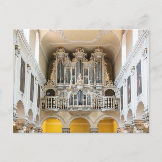 Belle carte postale d'orgue à tuyaux (Devant)