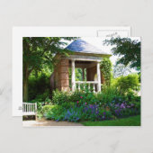 Belle carte postale du jardin Gazebo (Devant / Derrière)