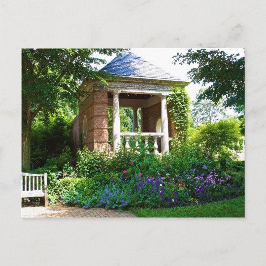 Belle carte postale du jardin Gazebo (Devant)