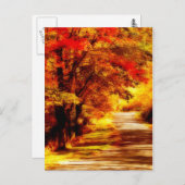 Belle carte postale du jour d'automne (Devant / Derrière)