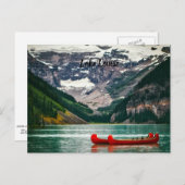Belle carte postale du lac Louise, Canada (Devant / Derrière)