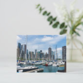 Belle carte postale du port de Chicago (Debout devant)