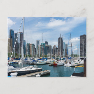 Belle carte postale du port de Chicago