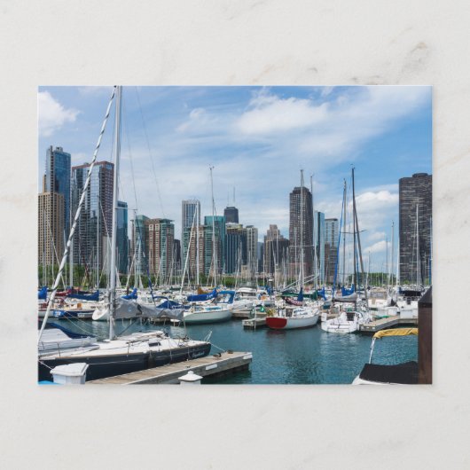 Belle carte postale du port de Chicago (Devant)