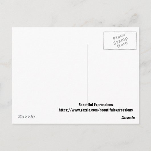 BELLE CARTE POSTALE EXPRESSIONS (Dos)