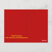 Belle carte postale Expressions (Dos)