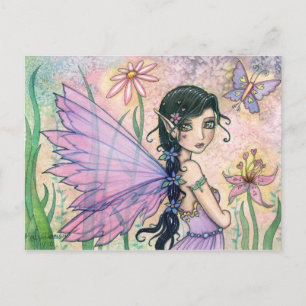 Belle carte postale Fairy Butterfly par Molly Harr