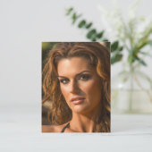 Belle carte postale femme (Debout devant)