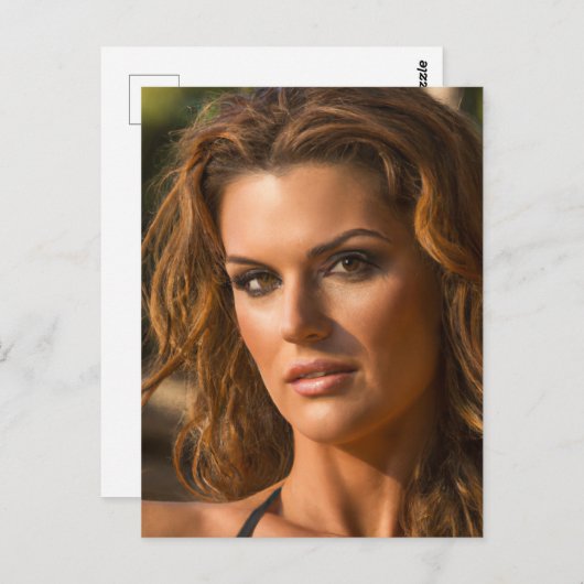 Belle carte postale femme (Devant / Derrière)