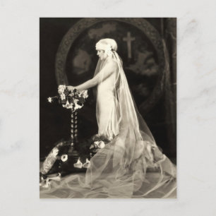 Belle Carte postale Française Mariée