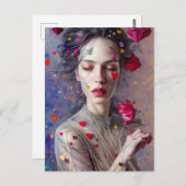 Belle carte postale Goddess Valentine (Devant / Derrière)