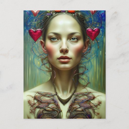 Belle carte postale Goddess Valentine (Devant)