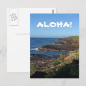 Belle carte postale HAWAIIAN (Devant / Derrière)