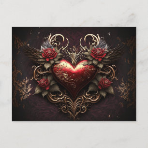 Belle carte postale Heart