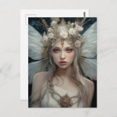 Belle carte postale Imaginaire Fairy Fairy Blanc (Devant / Derrière)