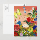 Belle Carte postale Jardin (Devant / Derrière)