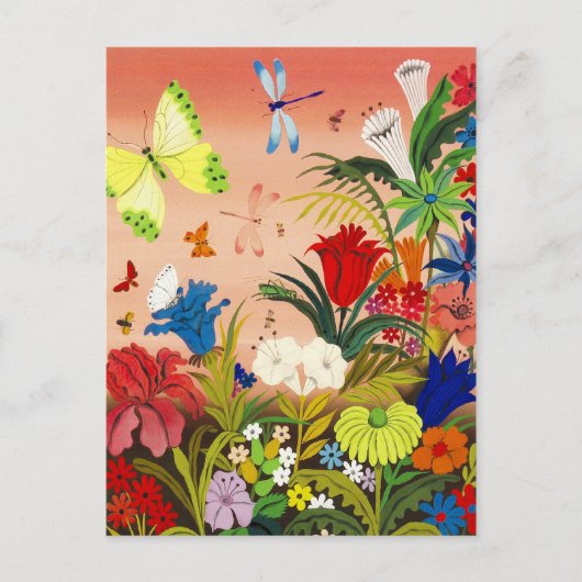 Belle Carte postale Jardin (Devant)