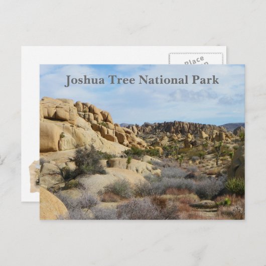 Belle Carte Postale Joshua Tree ! (Devant / Derrière)