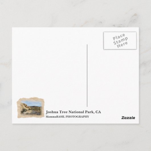 Belle Carte Postale Joshua Tree ! (Dos)