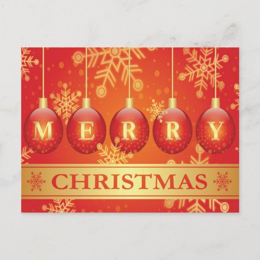 Belle carte postale Joyeux Noël (Devant)