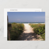 Belle carte postale Lido Beach Florida (Devant / Derrière)