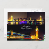 Belle carte postale Londres (Devant / Derrière)