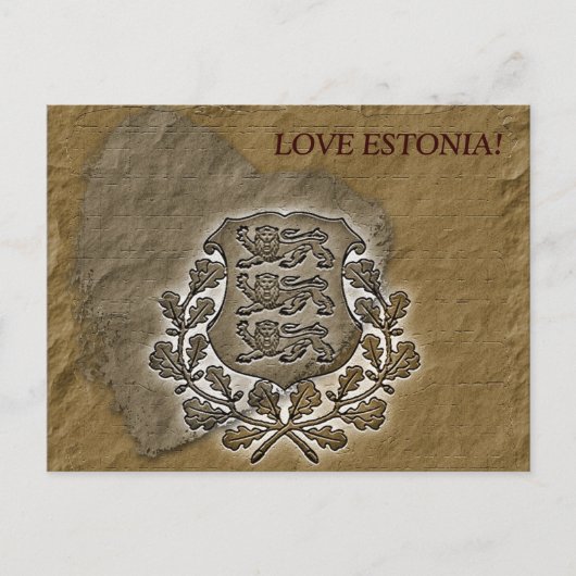 Belle carte postale Love Estonie ! (Devant)