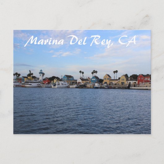 Belle carte postale Marina Del Rey ! (Devant)