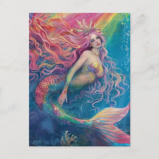 Belle carte postale Mermaid (Devant)