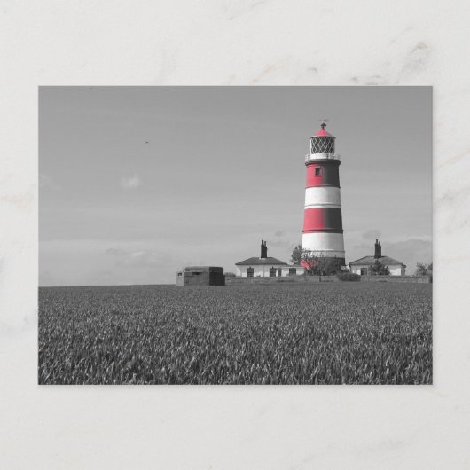 Belle carte postale Norfolk rouge & blanc phare (Devant)