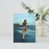 Belle carte postale Ocean Beach Bikini (Debout devant)