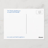 Belle carte postale Osprey Hawk Nest (Dos)