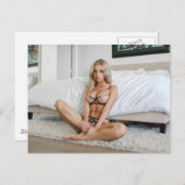 Belle carte postale photo Blonde (Devant / Derrière)