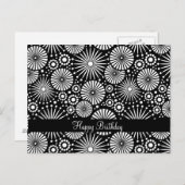 Belle carte postale rétro noir et blanc (Devant / Derrière)