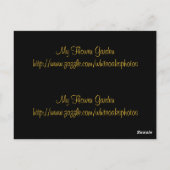 Belle carte postale Signet Rose Jaune (Dos)