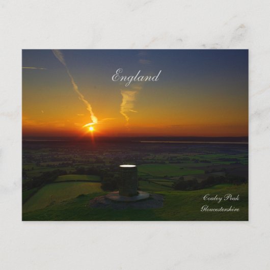 Belle carte postale Sunset d'Angleterre France (Devant)