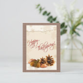 Belle carte postale Thanksgiving (Debout devant)