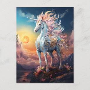 Belle carte postale Unicorn