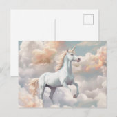 Belle carte postale Unicorn (Devant / Derrière)