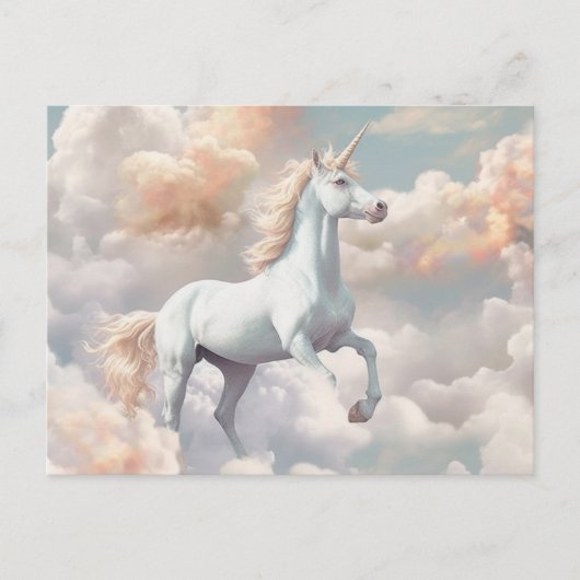 Belle carte postale Unicorn (Devant)