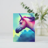 Belle carte postale Unicorn (Debout devant)