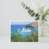 Belle carte postale verte et bleue de Maui Hawaii (Debout devant)