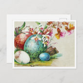 Belle carte postale Vintage de Pâques (Devant / Derrière)